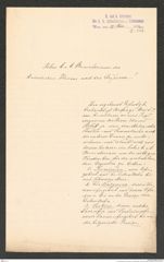 k.k. naturhistorisches Hofmuseum, Intendanzakten 1885-1896 (Hauer), Aktenzahl Z.224/1892, Seite 1